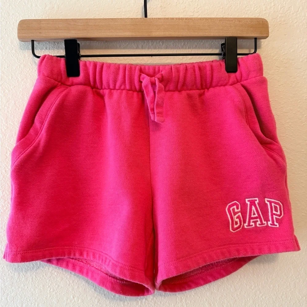 Gap Kids Pink Logo Pull On Shorts Girls XL 12